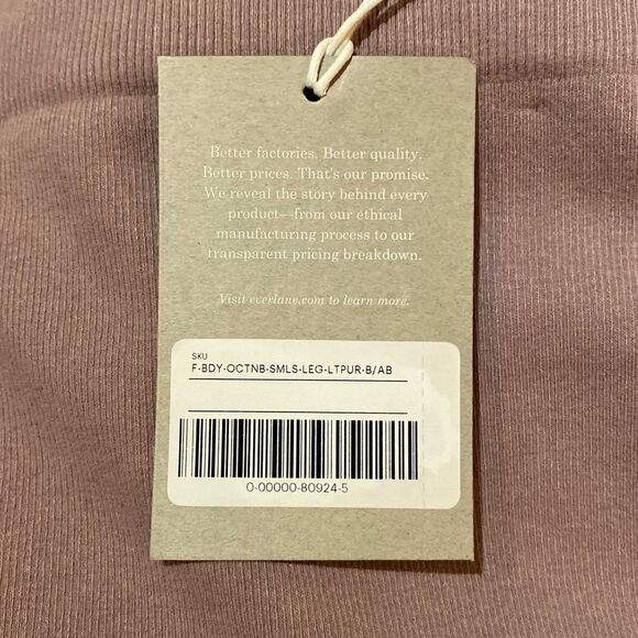 Everlane The Seamless Leggings Ribbed Light Purple Size XL/XXL NWT - Picture 10 of 10
